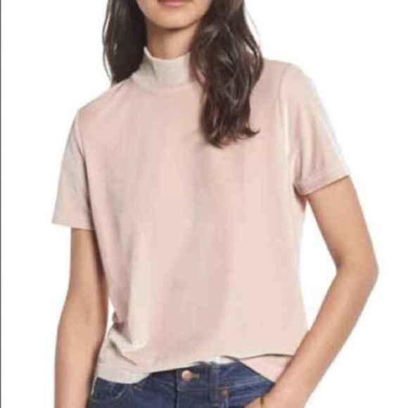 Madewell Tops - Madewell mock neck velvet top
